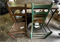 Two Ladder Back Chairs