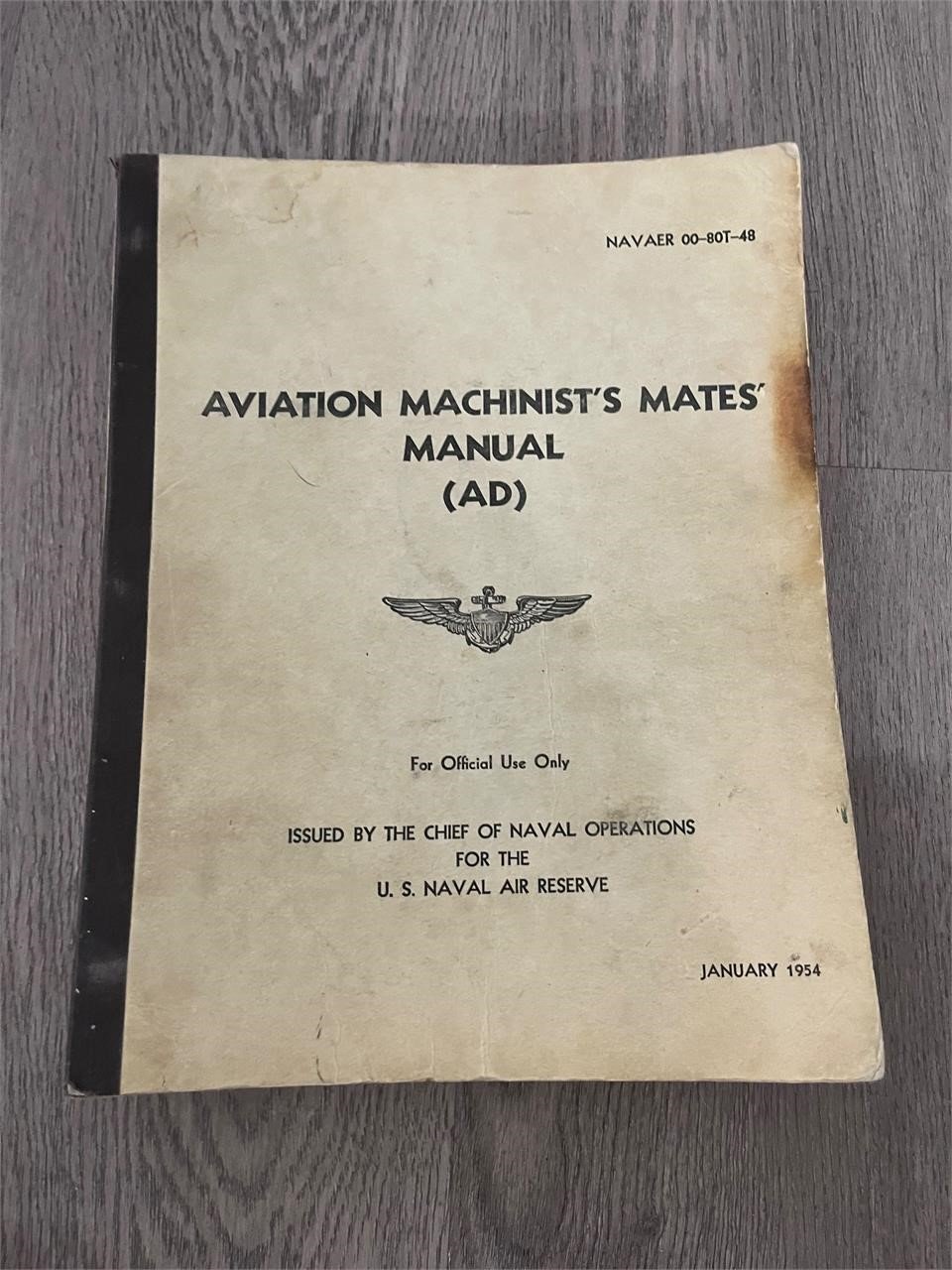 Vintage US Navy Machinists Mates Manual