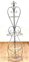 Folding Iron Scroll Corner Rack