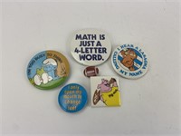 Funny Vintage Button Pins
