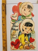 Vintage Folding Valentine Eskimos