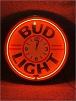 Bud Light Neon Clock