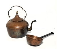 Copper Kettle & Hammered Copper