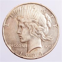 Coin 1934 Peace Silver Dollar High Grade