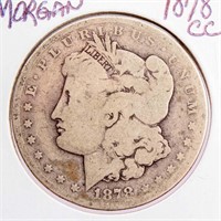 Coin 1878 CC Morgan Silver Dollar  Key