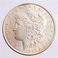 Coin 1887-P Morgan Silver Dollar BU