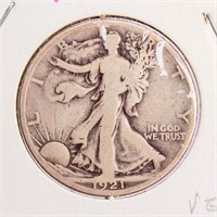 Coin 1921-S Walking Liberty Half Dollar VG