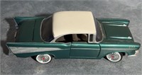 1957 green Chevy bel air 1/24 scale car.