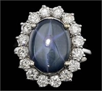AIGL $ 14,720 6.50 Ct Star Sapphire Diamond