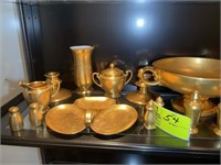 26 PIECES PICKARD GOLD PAINTED CHINA
