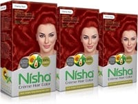 Nisha Cream Hair Color Flame Red (3 Pack) 50 g
