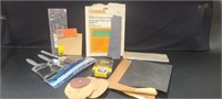 Sanding paper, Paint brushes