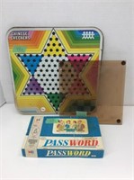 Vintage Games - Password, Metal Chinese Checker