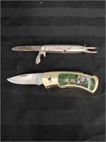 Lot of 2 Pocket and Scout Knife