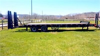 (T) Delta 32' tandem axle flatbed trailer