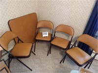 Meco Card Table & 4 Chairs