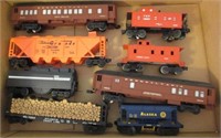 Lot of Lionel train cars that includes Rio