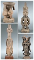 4 Nigerian works of art. 20th century.
