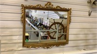 41" x 42" Gold Ornate Framed Mirror