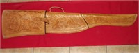 HAND CRAFTED LEATHER GUN CASE -NEVER USED