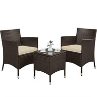B3481 Yaheetech 3-Pieces Chairs and Table Set