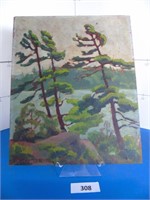 Oil Painting of Trees