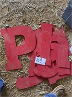 Red Cut Out Letter