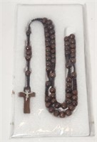 Rosary Chapelet Brown Beads - New