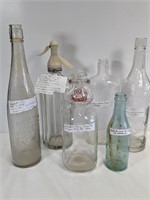 VINTAGE GLASS BOTTLES