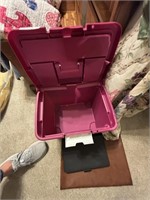 Pink Case - Leather Holder & Key Pad