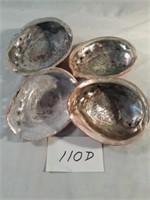 4 Pacific abalone Shells Mother Of Pearl