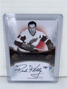 Red Kelly autographed 2008 Upperdeck hockey card