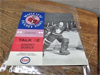 ESSO Johnny Bower Maple Leaf Hockey Talk RECORD