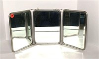 Vintage Folding Three Panel Mirror