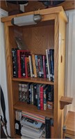 Custom Made Oak Book Shelf w/ 7 Shelves