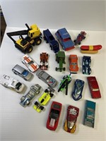 lot of trucks and toy cars