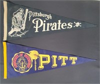 Pittsburgh Pirates & Panthers Pennants (2)