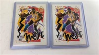 2- 1990 Magic Johnson Basketball Card Lot