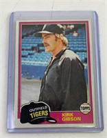 Rookie Kirk Gibson 1981 Topps Baseball Card