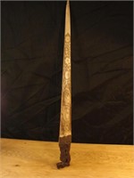 South Pacific 1800's scrimshaw sword