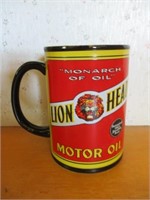 Lion Head motor oil mug