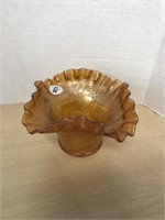 Carnival Glass Bowl - Flowering Dill *chipped On