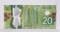 $20 Canada RADAR 7946497 Serial Banknote 2012