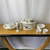 Collection Royal Worcester Evesham China Dishes En