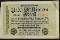 1923 7 MILLION DOLLAR NOTE GERMANY VF