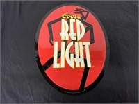 TIN COORS RED LIGHT SIGN