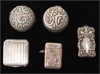 Art Nouveau & Deco Sterling & Silver Boxes, 5