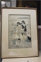 Antique Woodblock Print by Eisen