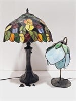 Stained Glass Lamp, Tulip Stain Glass Lamp