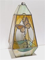 Vintage Stained Glass Hanging Lantern Light